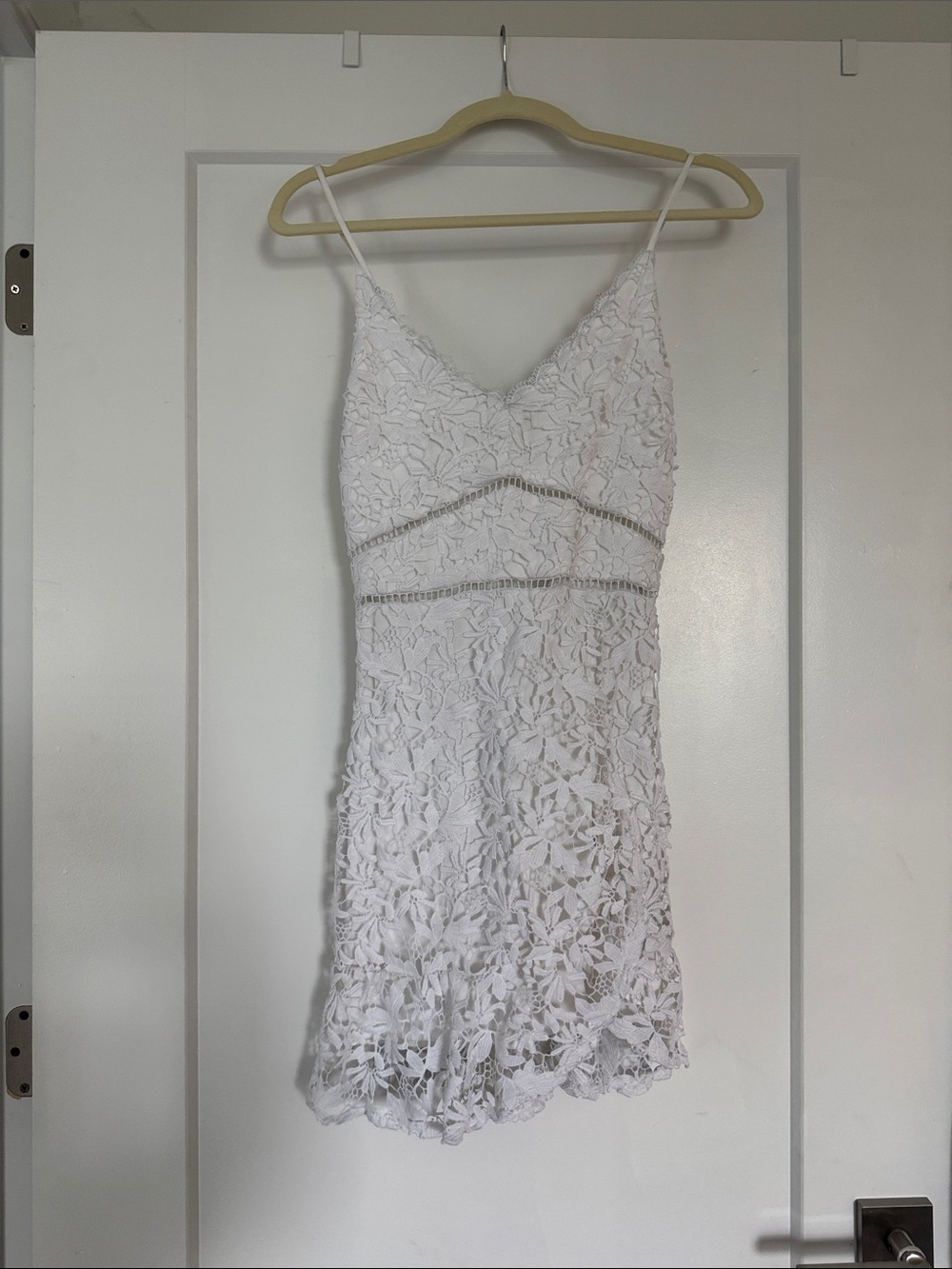 Abercrombie & Fitch White Lace Mini Dress